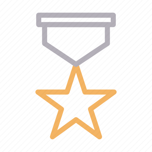 Badge, bravery, medal, star, winner icon - Download on Iconfinder