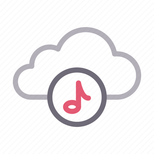 Cloud, media, melody, music, storage icon - Download on Iconfinder