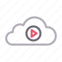 cloud, media, online, storage, video