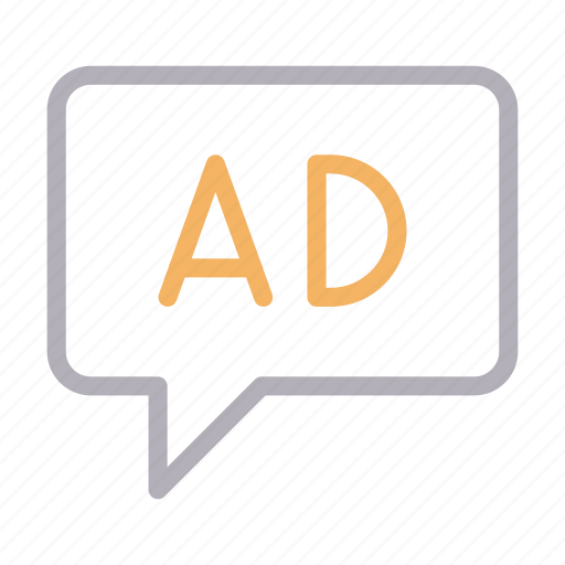 Ad, advertisement, bubble, marketing, message icon - Download on Iconfinder