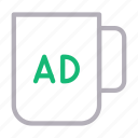 ads, advertisement, cup, marketing, tea