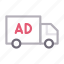 ads, advertisement, lorry, marketing, truck 