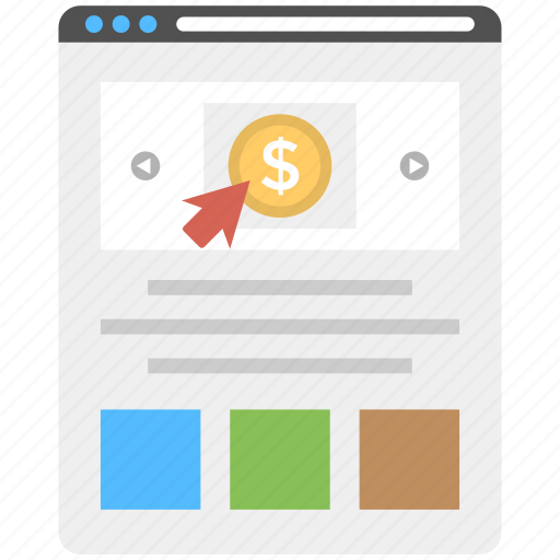 Cost per impression, internet advertising, pay per click, ppc, search engine advertising icon - Download on Iconfinder