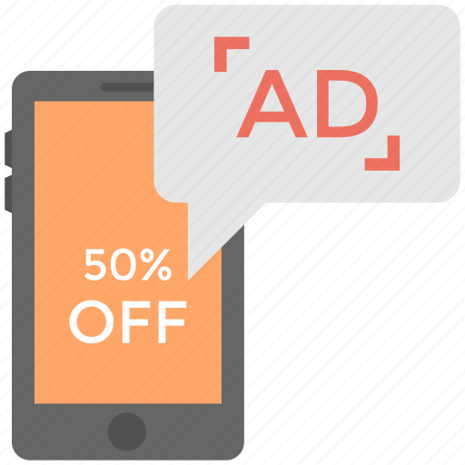 Mobile media advertising, promotional media, promotional mobile sms, sale message, viral marketing icon - Download on Iconfinder