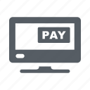 pay, screen, television, tv