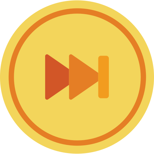 Audio, forward, media, media player, music, skip, video player icon - Free download