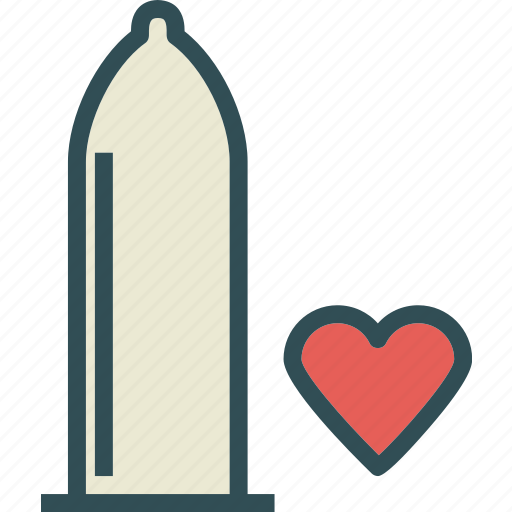 Condom, heart, love, male, masculin, penis, reproduction icon - Download on Iconfinder