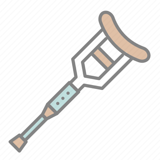 Crutches, doctor, emergency, health, hospital, injury, medical icon - Download on Iconfinder