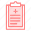 clipboard, document, medical, report 
