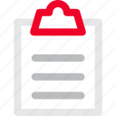 clipboard icon, medical, note, report