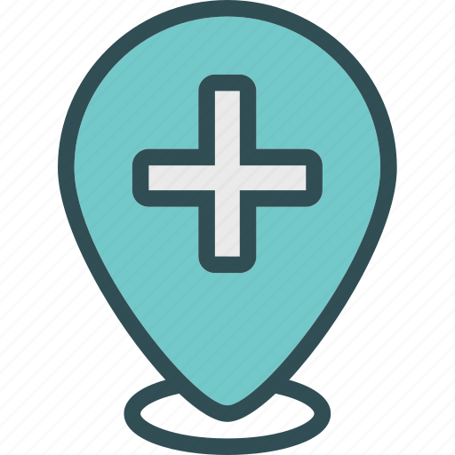 Location, map, medical, pin, point icon - Download on Iconfinder