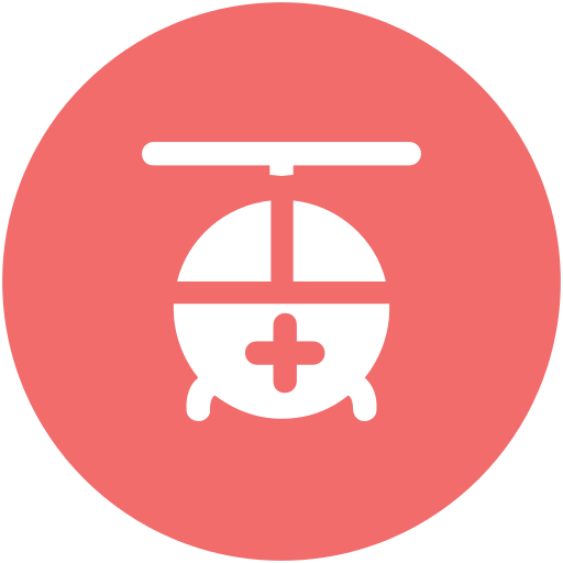 Air medical service, emergency flight, medevac, medical flight, medical helicopter, medical rescue icon - Download on Iconfinder