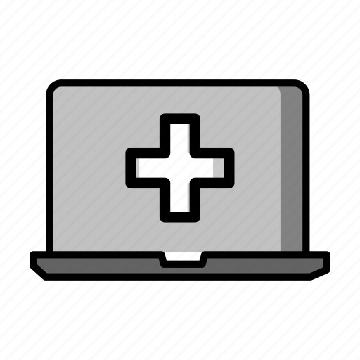Medical, doctor, healthcare, hospital, laptop, laptops, online icon - Download on Iconfinder