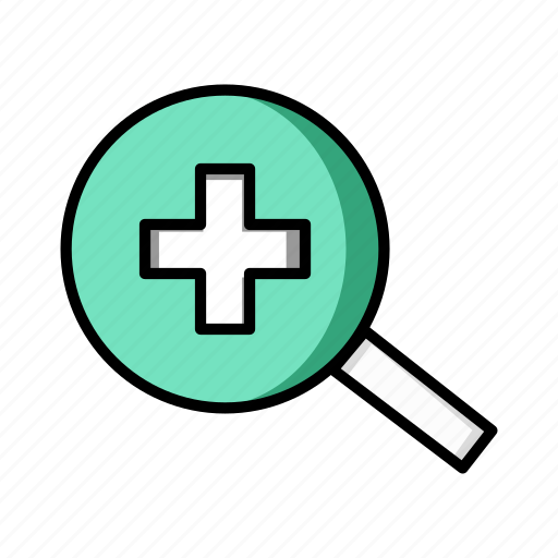 Medical, clinic, doctor, find, hospital, search, zoom icon - Download on Iconfinder