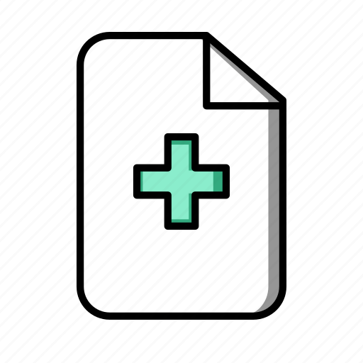 Medical, doc, file, file type, paper, record, report icon - Download on Iconfinder