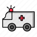 ambulance, clinic, emergency, health, hospital, transportation, vehicle