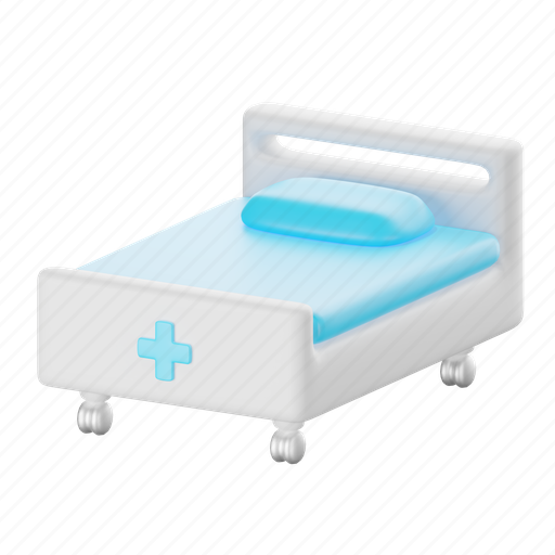 Medical, bed, hospital 3D illustration - Download on Iconfinder