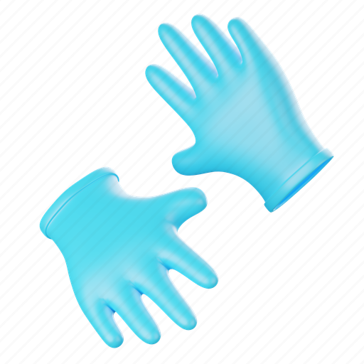 Medical, gloves, treatment, healthcare 3D illustration - Download on Iconfinder
