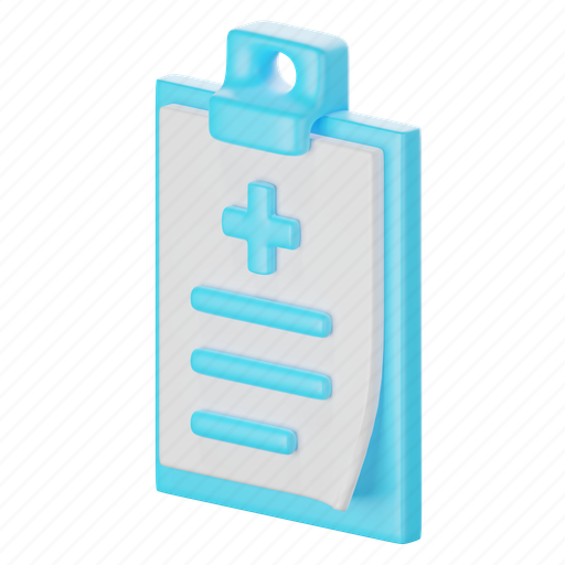 Medical, prescription, paper 3D illustration - Download on Iconfinder