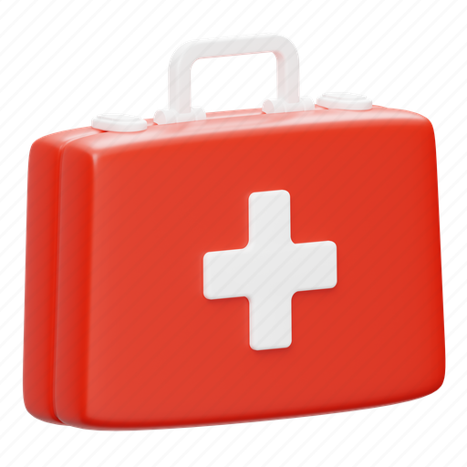 First, aid, kit, medical, health, healthcare, medical equipment 3D illustration - Download on Iconfinder