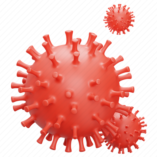 Virus, malware, disease, bacteria, infection, coronavirus, covid19 3D illustration - Download on Iconfinder