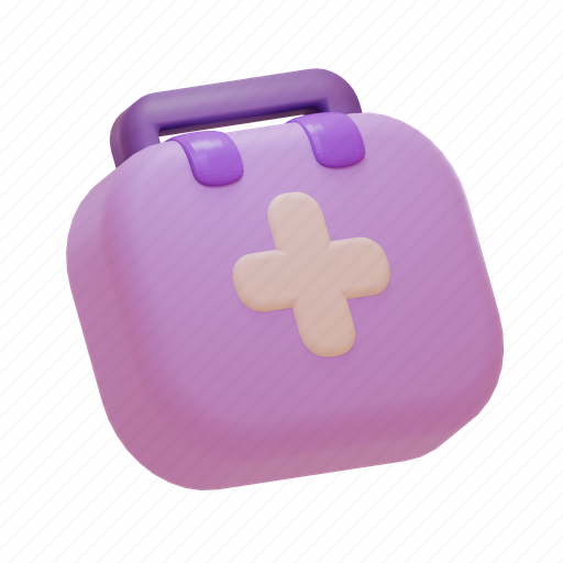 Medical, bag, care, medicine, healthcare, doctor, health 3D illustration - Download on Iconfinder