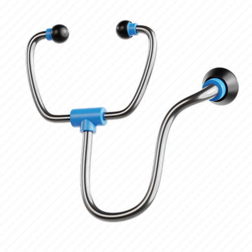 Stethoscope, paramedic, medical, healthcare, aid, health, hospital 3D illustration - Download on Iconfinder