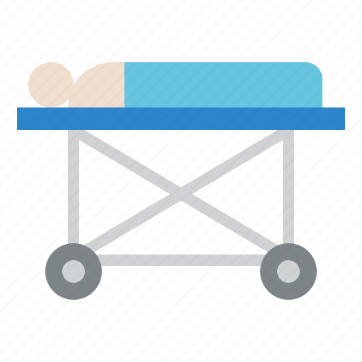 Bed, emergency, medical, patient icon - Download on Iconfinder