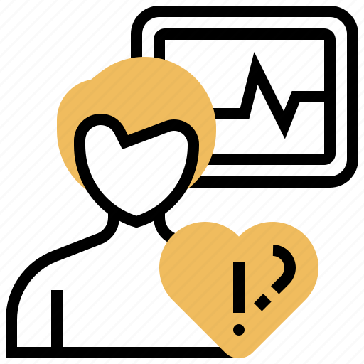 Abnormal, heart, illness, irregular, problem icon - Download on Iconfinder
