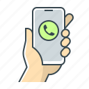 call, hand, mobile, phone, smartphome 