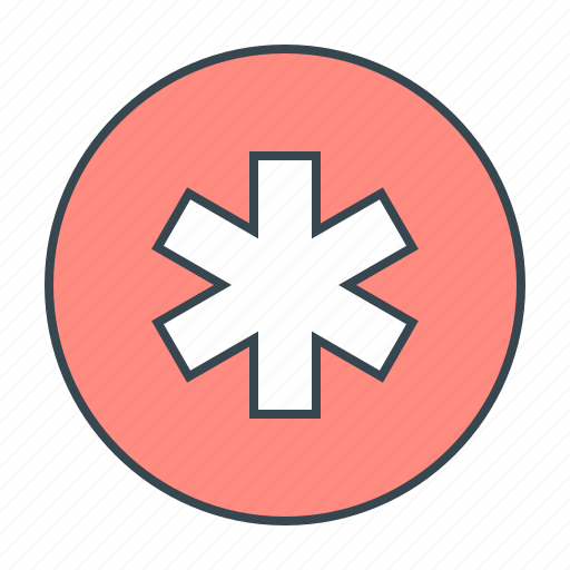Cross, medical, medicine, star icon - Download on Iconfinder