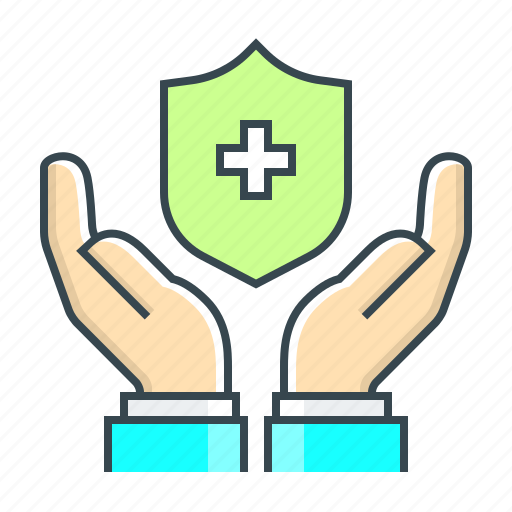 Hands, health insurance, insurance, medical, protection, shield icon - Download on Iconfinder