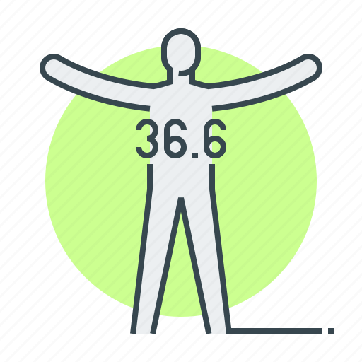 Body temperature, health, human, immunity, person, shield icon - Download on Iconfinder