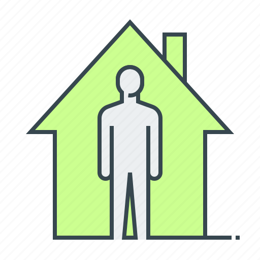 Distancing, home, house, protection, quarantine, self, social icon - Download on Iconfinder