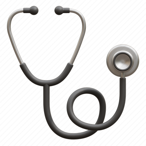 Stethoscope, phonendoscope, doctor, physician, diagnosis, diagnostic, medical 3D illustration - Download on Iconfinder