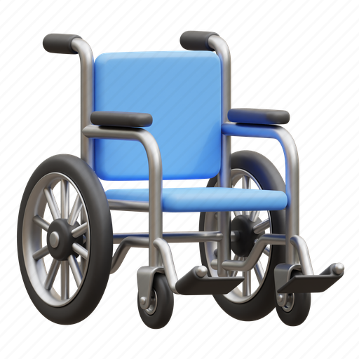 Wheelchair, handicap, handicapped, chair, disability, disabled, medical 3D illustration - Download on Iconfinder