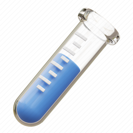 Test tube, tube, flask, laboratory, lab, science, medical 3D illustration - Download on Iconfinder