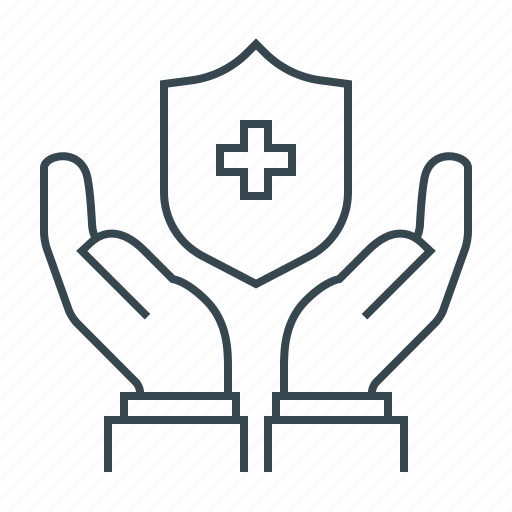 Hands, insurance, medical, medical insurance, medicine, protection, shield icon - Download on Iconfinder