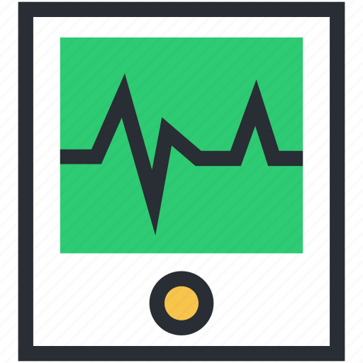 Ecg, ecg screen, electrocardiogram, heart check up, heartbeat screen icon - Download on Iconfinder