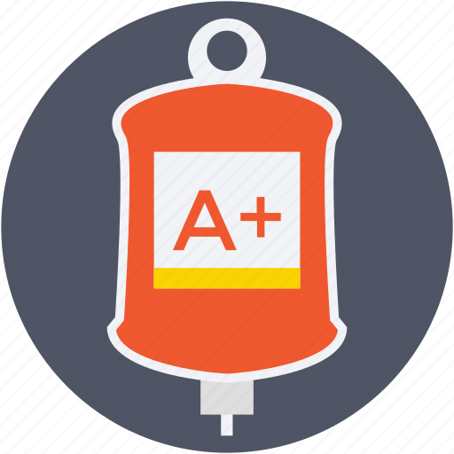 A+ blood group, blood transfusion, infusion drip, iv drip, saline drip icon - Download on Iconfinder