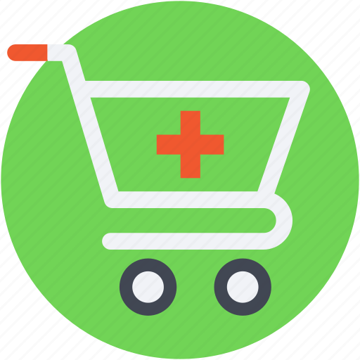Medicine purchasing, medicine supply, pharmacy, pharmacy cart, pharmacy logo icon - Download on Iconfinder