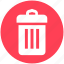 delete, dustbin, medical, trash, waste bin 