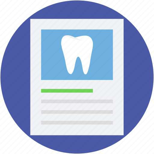 Dental checkup, dental prescription, dental report, medical report, prescription icon - Download on Iconfinder