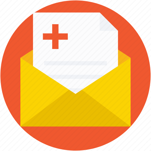 Envelope, medical, medical report, patient report, prescription icon - Download on Iconfinder