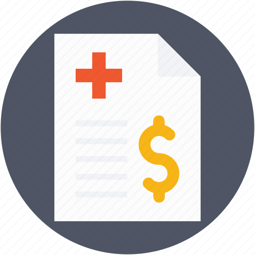 Clinic bill, doctor fee, dollar, hospital bill, hospital expenses icon - Download on Iconfinder