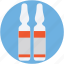 flacon, injection vial, medicine vial, phial, vial 