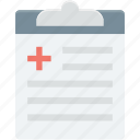 clipboard, medical report, medication, patient report, prescription
