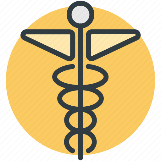 Caduceus, medical logo, medical sign, rod of asclepius, symbol of hermes icon - Download on Iconfinder