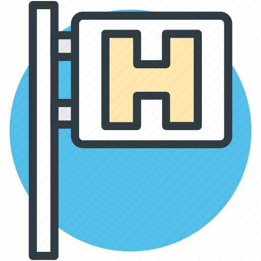 Hospital, hospital sign, hospital signboard, medical center, signboard icon - Download on Iconfinder