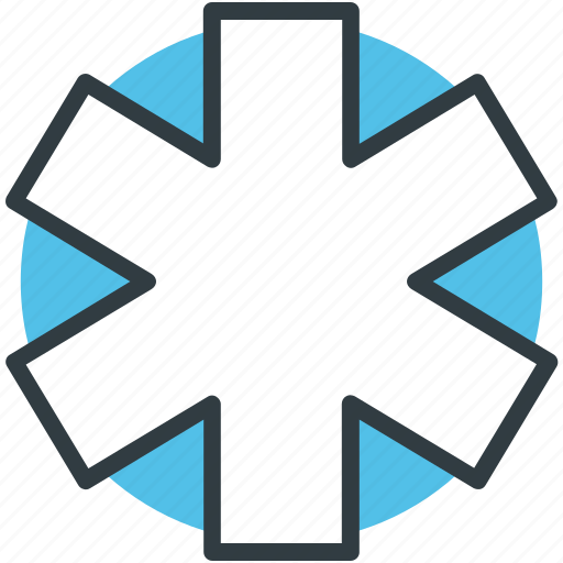 Healthcare, medical emergency, medical star, medical symbol, star of life icon - Download on Iconfinder